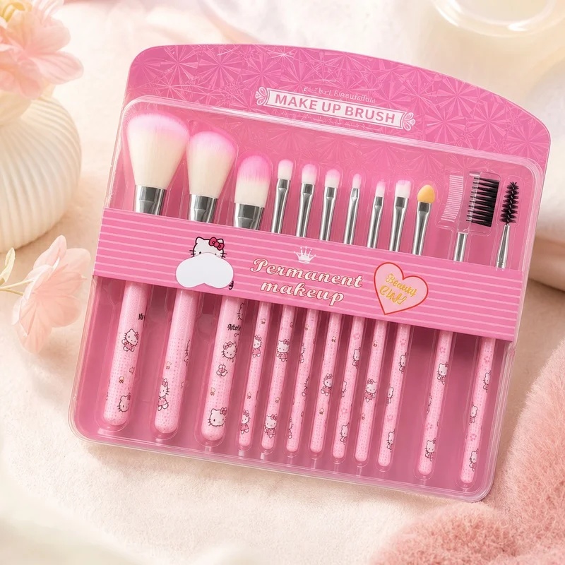 Hello Kitty 12-piece Makeup Br - Makeup Beauty Ro 评论和价格