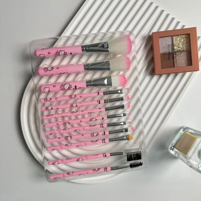 Hello Kitty 12-piece Makeup Br - Makeup Beauty Ro 评论和价格