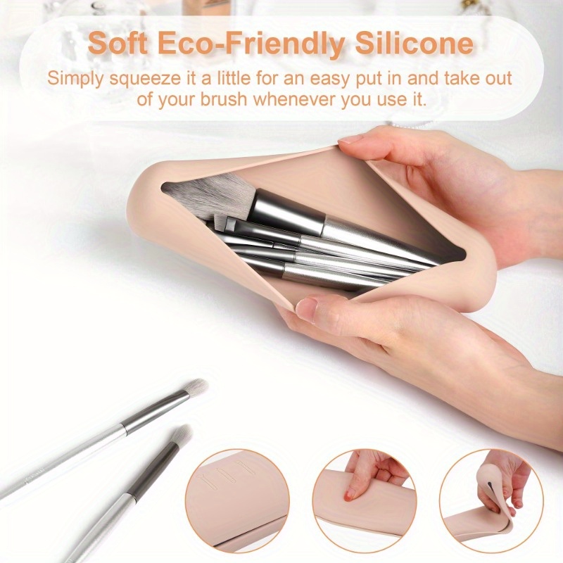 Travel Makeup Brush Holder,Sil - Makeup Beauty Ro 评论和价格