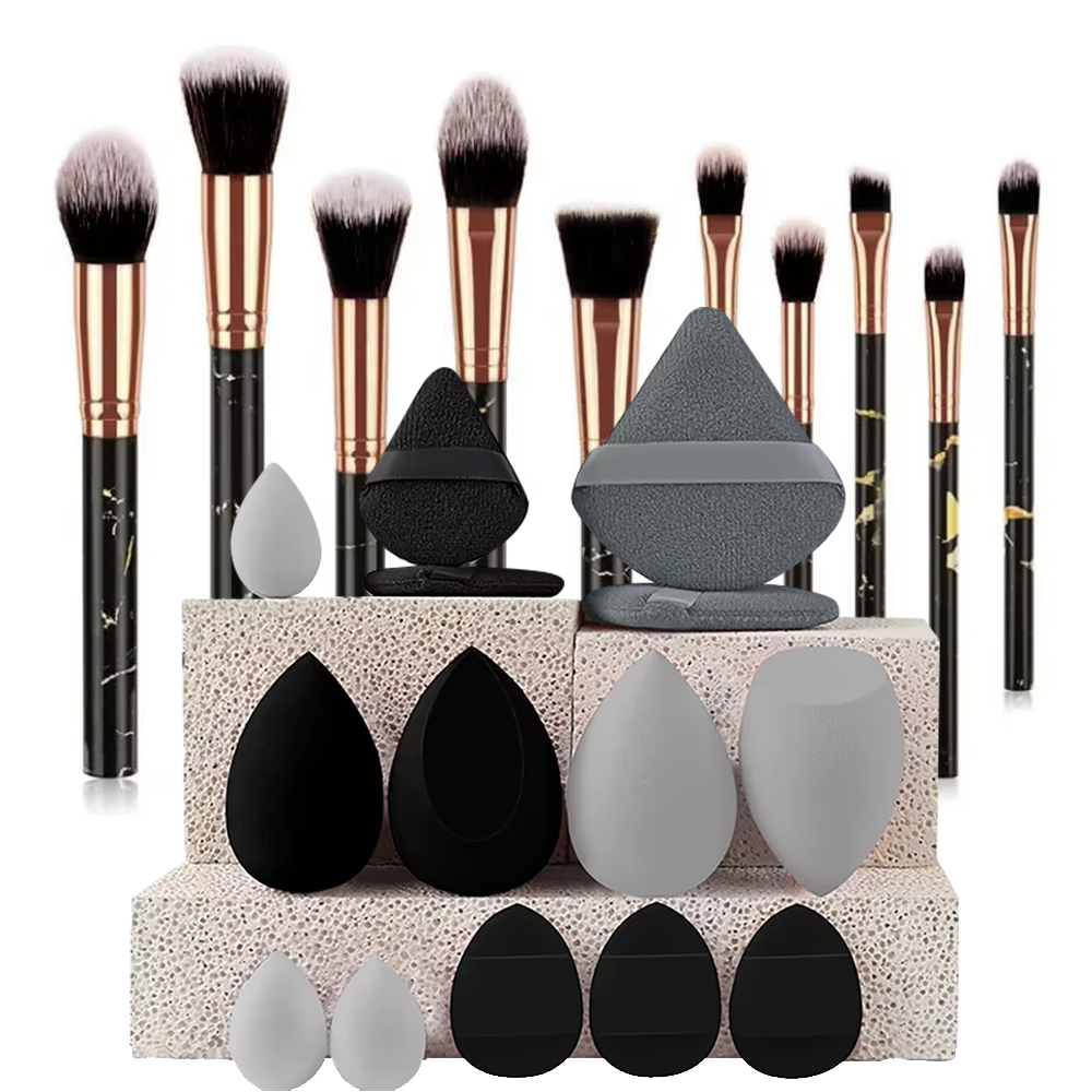 10Pcs Marble Makeup Brushes Fa - Makeup Beauty Ro 评论和价格