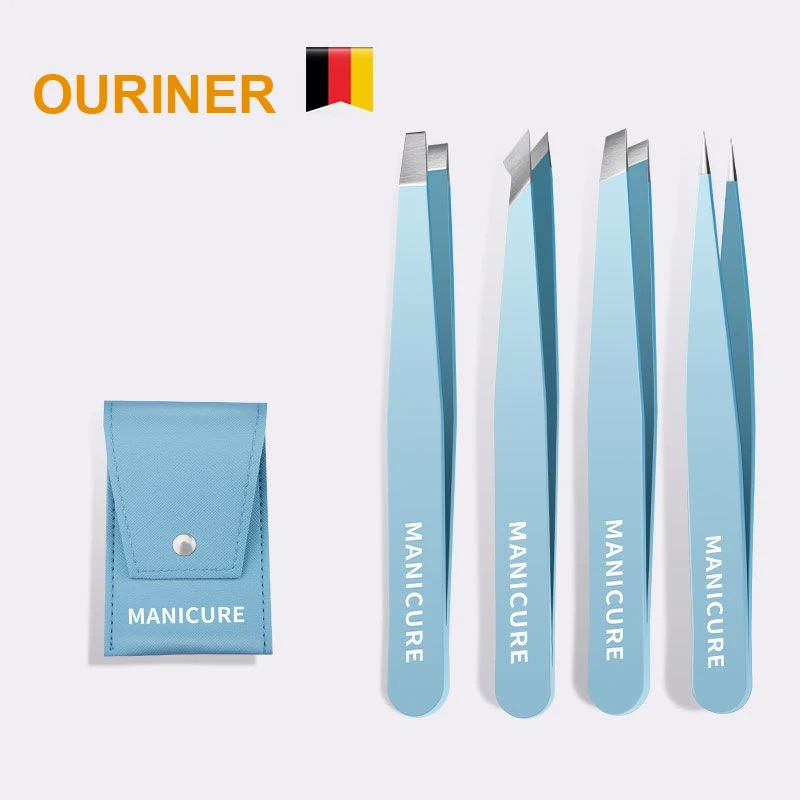 Eyebrow Tweezer Colorful Hair  - Beauty Makeup Remover 评论和价格