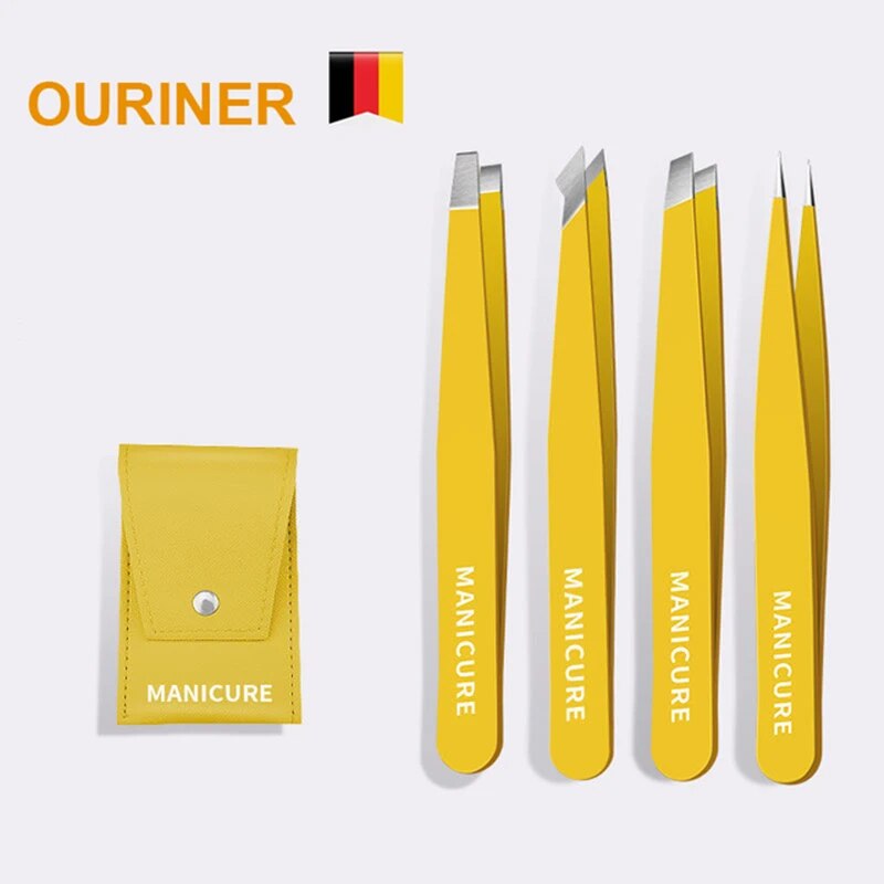 Eyebrow Tweezer Colorful Hair  - Beauty Makeup Remover 评论和价格