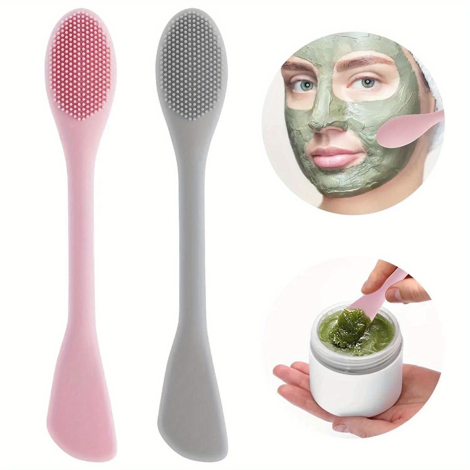 Double Head Facial Mask Brush  - Makeup Beauty Ro 评论和价格