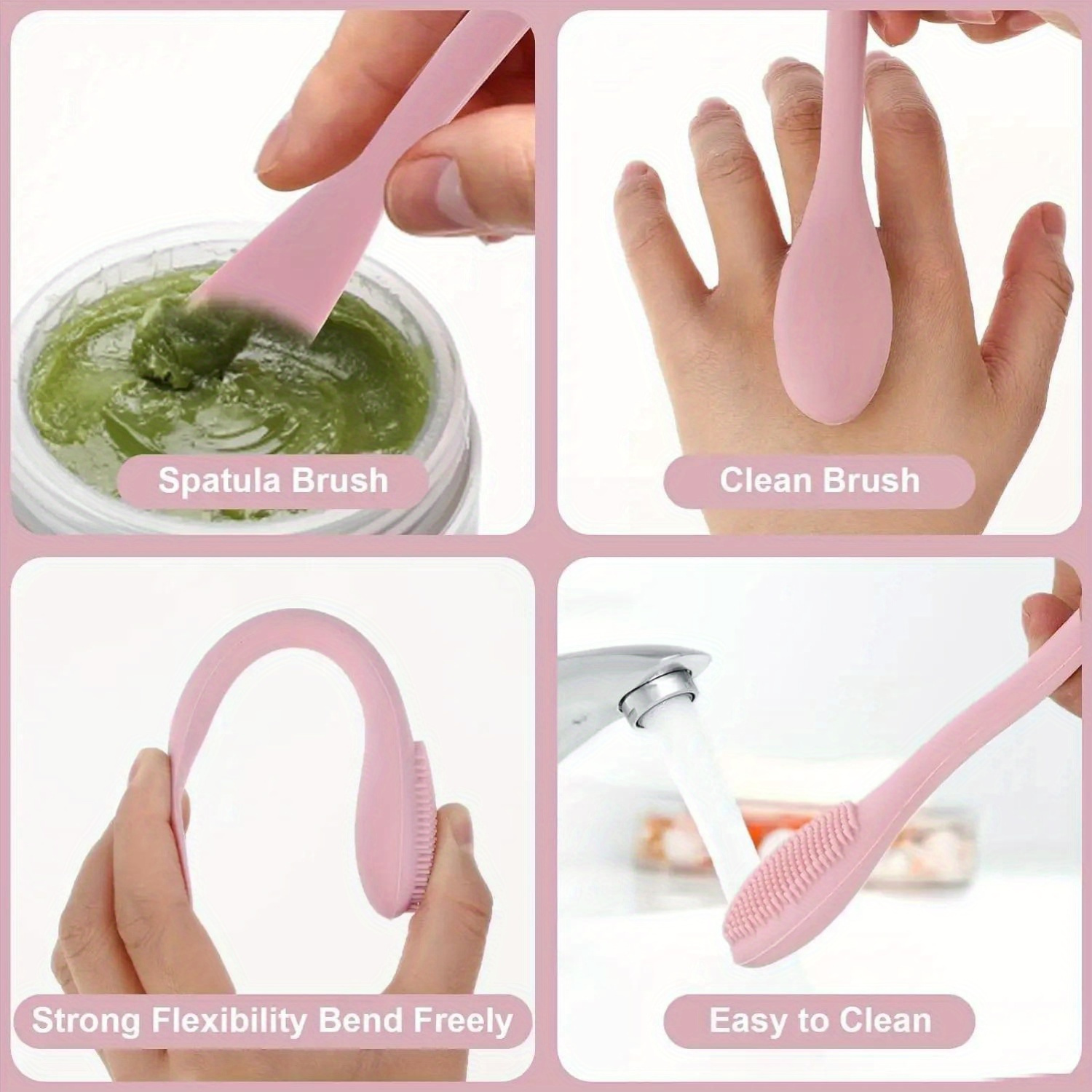Double Head Facial Mask Brush  - Makeup Beauty Ro 评论和价格