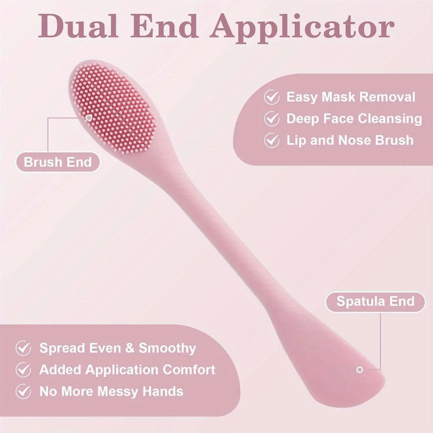 Double Head Facial Mask Brush  - Makeup Beauty Ro 评论和价格