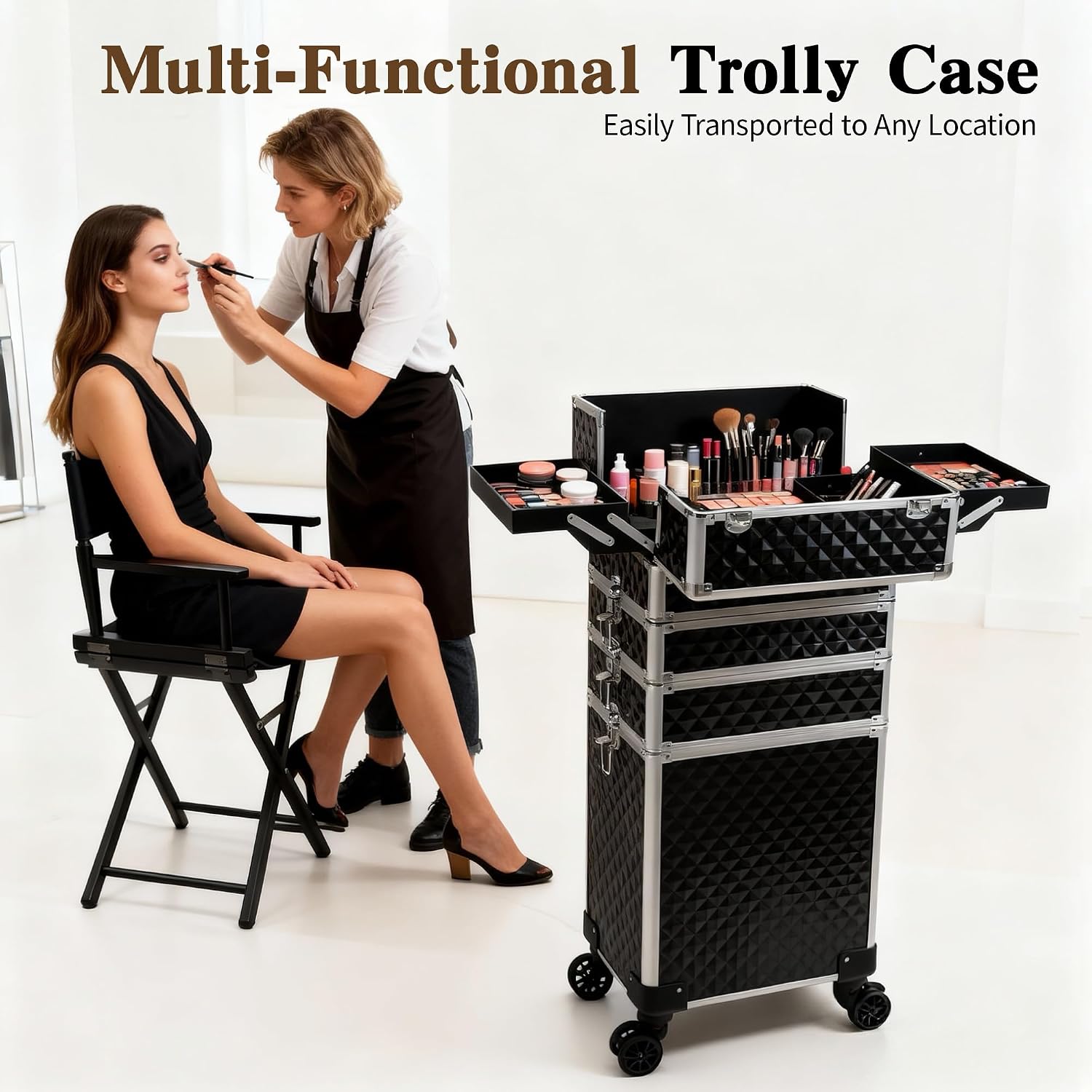 Rolling Makeup Train Case, Cos - Makeup And Beauty 评论和价格