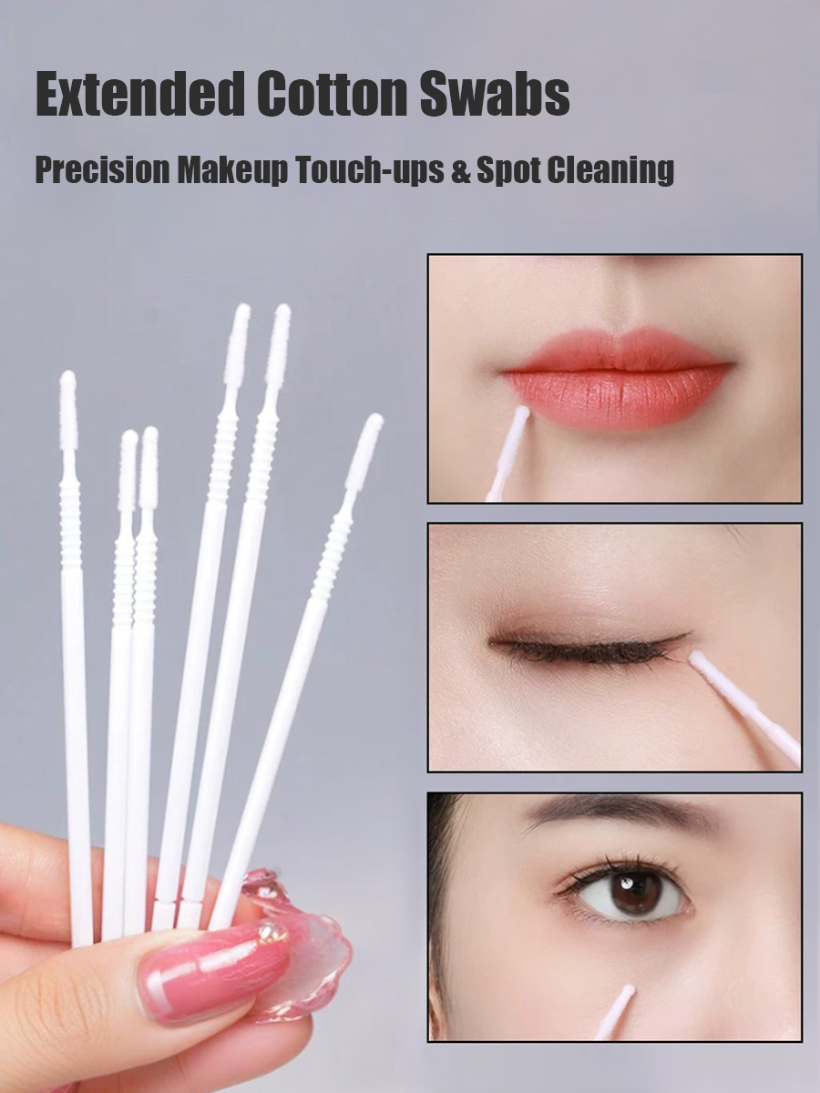 Disposable Long Cotton Swabs E - Beauty Makeup Remover 评论和价格