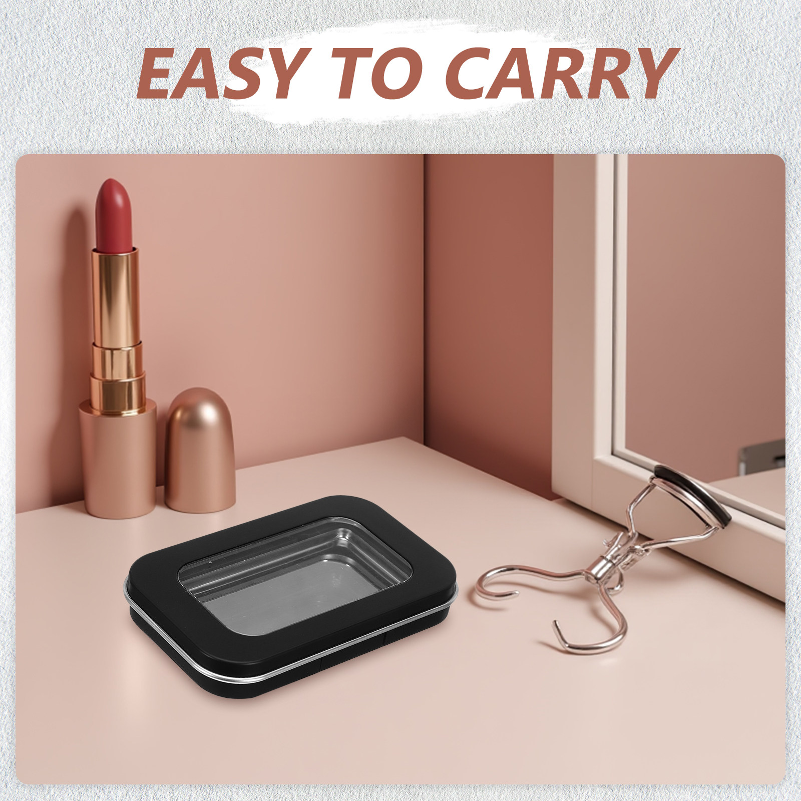 Portable Beauty Box Blush Empt - Beauty Makeup Case 评论和价格