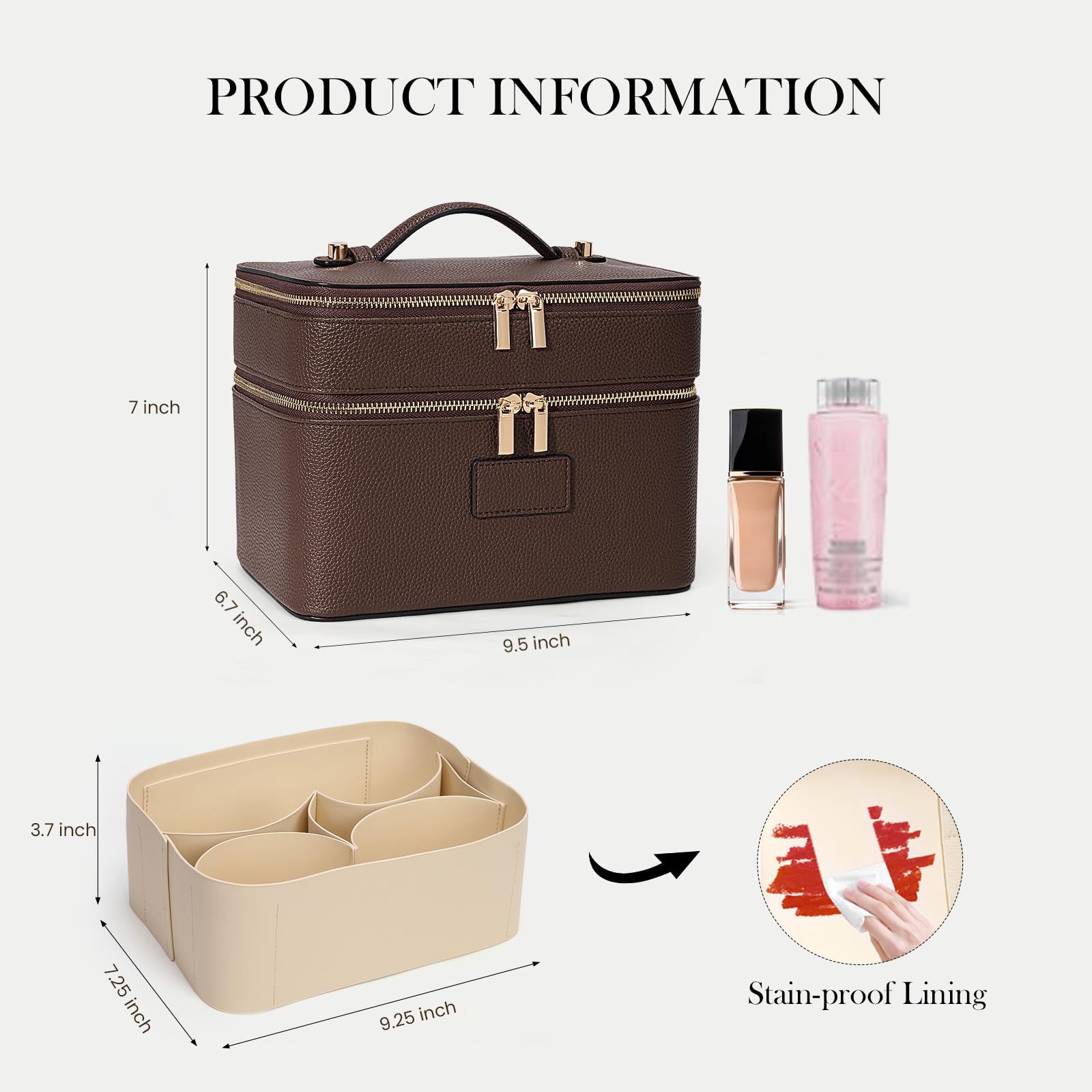 Large Capacity Double-layer Lu - Beauty Makeup Case 评论和价格