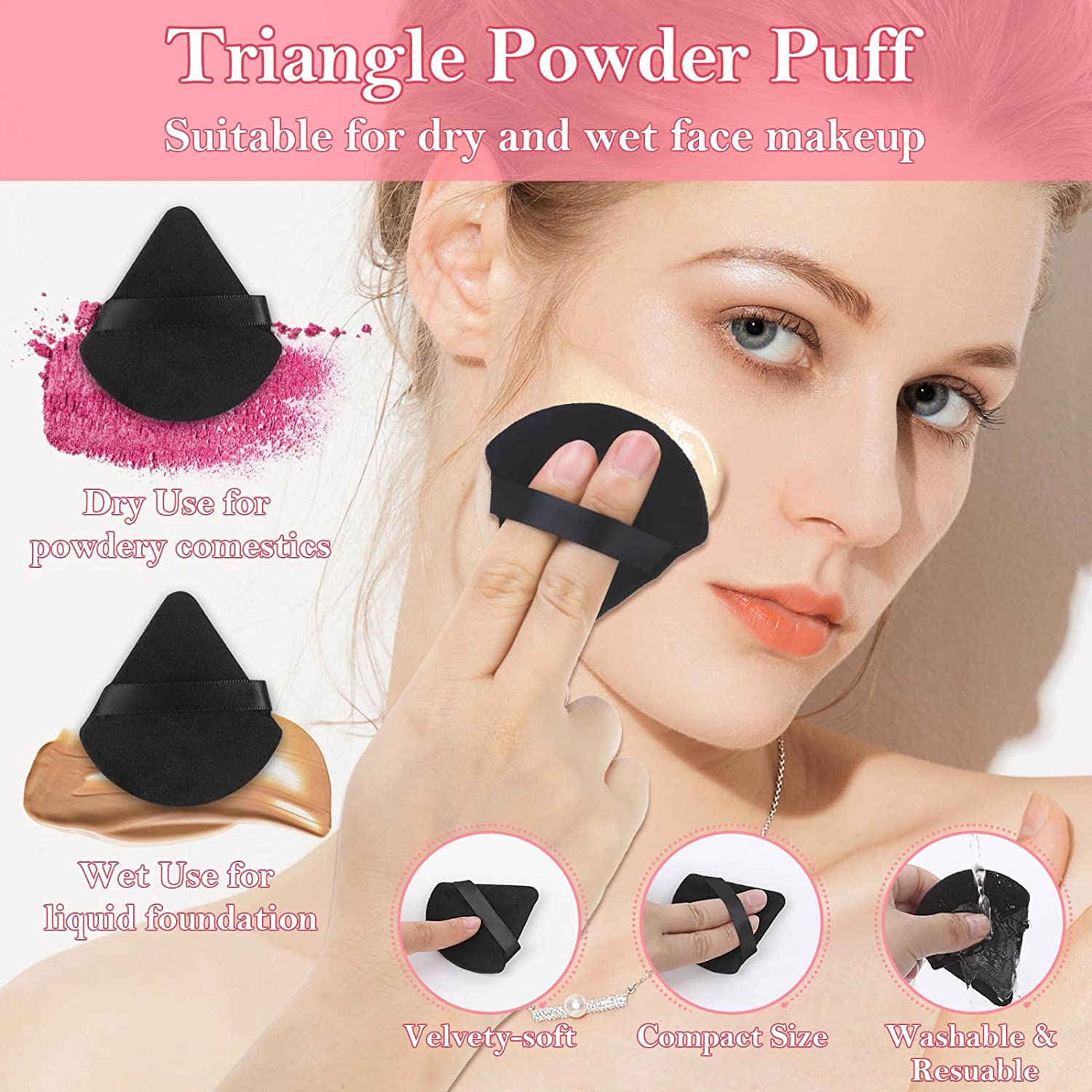 Makeup Applicators Kit Triangl - Makeup Beauty Ro 评论和价格