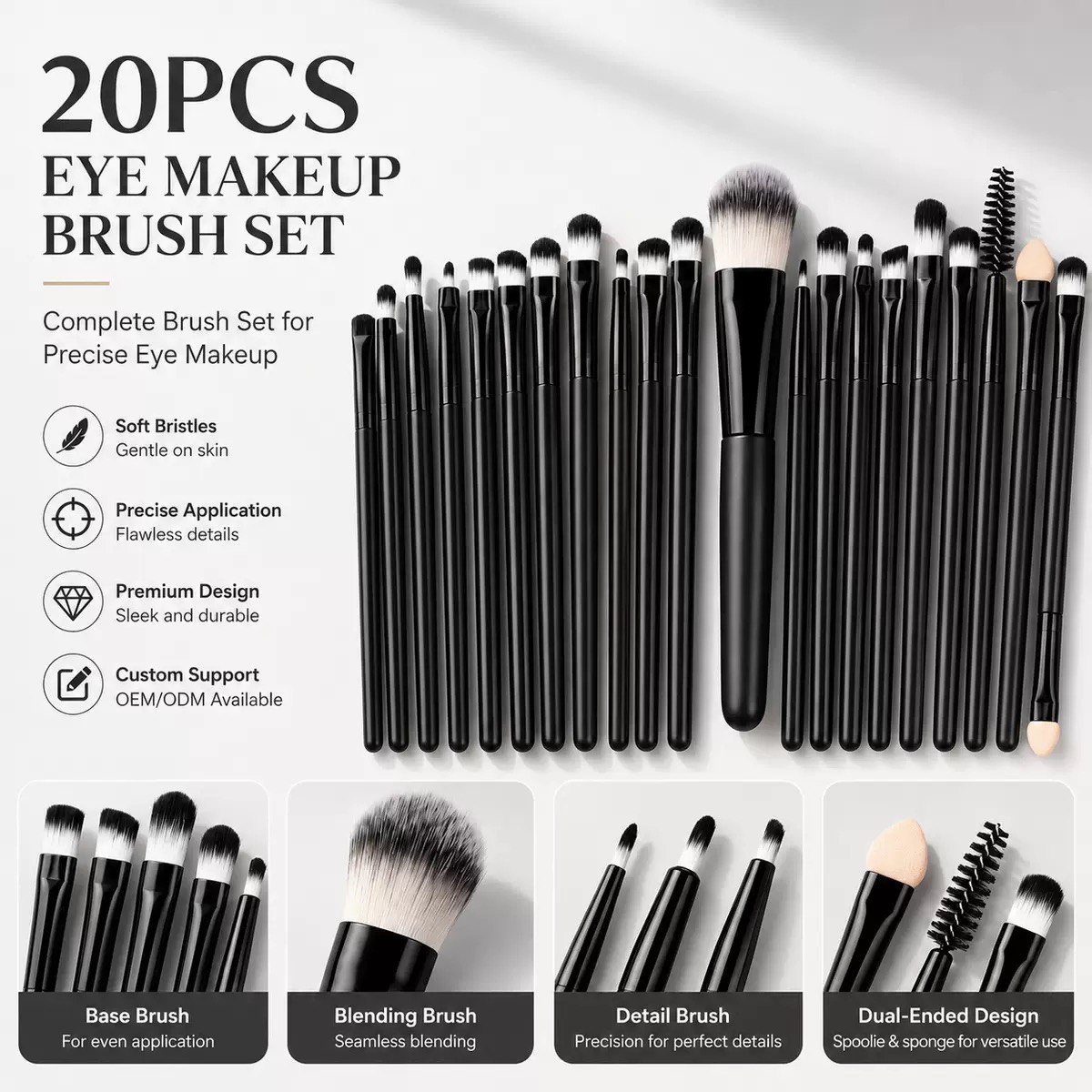 20Pcs Professional Makeup Brus - Makeup Beauty Ro 评论和价格