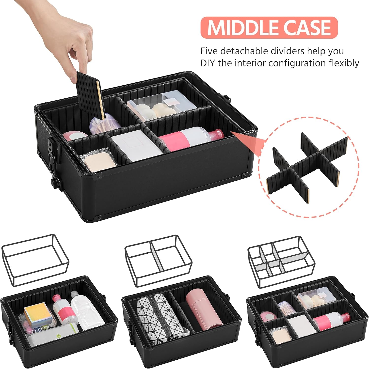 Rolling Makeup Train Case, Cos - Makeup And Beauty 评论和价格