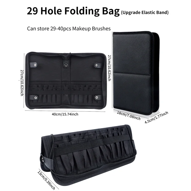 29/23 Holes Foldable Makeup Br - Beauty Makeup Case 评论和价格